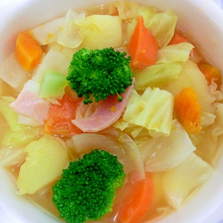7色の野菜で!コンソメスープ☆